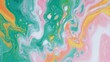© Marharyta - Vibrant abstract swirls in pink and aqua tones. Artificial intelligence image