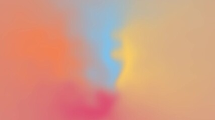 Wall Mural - Loopable soft flowing colors in slow motion, abstract color blend background, tranquil dreamy meditation with fluid movement