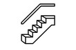 © Bundi - Stylish vector illustration of a staircase with a railing design