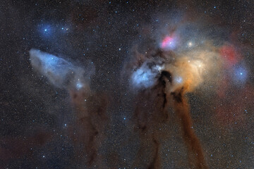Wall Mural - RHO cloud complex an deep sky object
