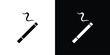 © Witty - Cigarette icon symbol logo. Graphic template.