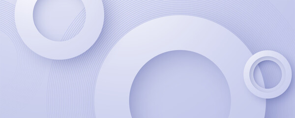 Wall Mural - Modern abstract light silver background elegant circle shape design