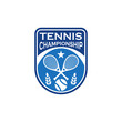 © GRAdasee - Simple Badge Logo for Tennis Team Sports Logo Template Vector