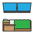 © Eustas-design - Cozy room aesthetic Illustration