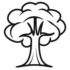banyan tree vector illustration