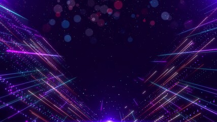 Wall Mural - bright purple lights backgrounds animation particles