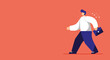 © Adobe Contributor - Stylized illustration of a confident professional walking forward with a briefcase, symbolizing career progress, success, and new opportunities. Ideal for business, corporate, and motivational themes.