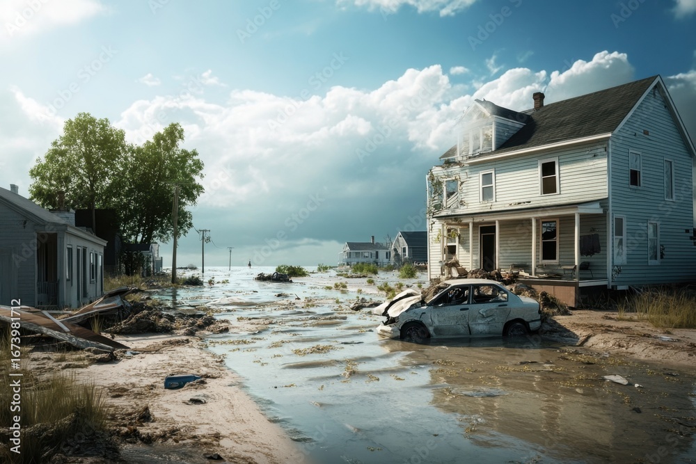 Severe storm floods coastal homes, causing significant destruction in ...