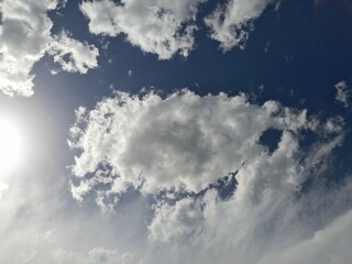 Wall Mural - photo of a partly cloudy sky