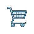 © Anggoro - A simple shopping cart icon on a white background, symbolizing online shopping convenience