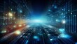 © JamesS - network data protection background conections cyberspace representing tecnology information security illustrative image programming codes security concept abstract banner