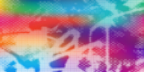 Wall Mural - Abstract graffiti paintings vibrant colors texture on the concrete wall background. Eps10