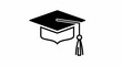 © ZulHairi - Celebrate academic achievement with a classic graduation cap and tassel icon