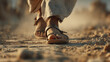 © fotoyou - Feet of Walking Jesus Christ