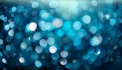 cool bokeh background in blue and teal tones