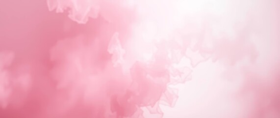 Poster - pink smoke creating abstract shapes on white background