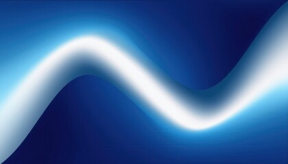 Wall Mural - luminous blue wave curve with glowing gradient flow in abstract futuristic design for modern backgro