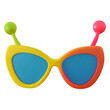 © Snap Vibe2 - Funny colorful novelty glasses with antennae isolated on transparent background