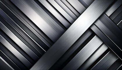abstract silver metallic diagonal lines background