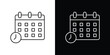 © Witty - Calendar clock icon symbols. Simple pictograms for web sites and mobile app