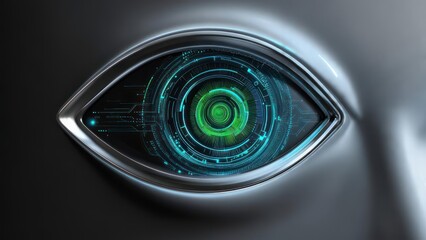 Futuristic robot eye