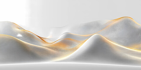 Wall Mural - abstract geometric mountain landscape