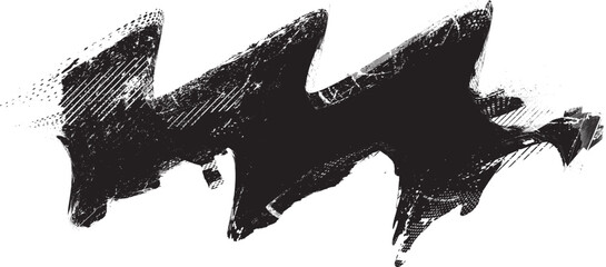 Wall Mural - Grunge Wave Logo Element. Surfing Icon . Brush Stroke . Vector Illustration.
