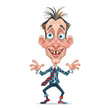 © Ralfphic - Humorous ugly guy caricature illustration for design humor