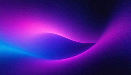 Wall Mural - Glowing violet and blue abstract wave forms background bright