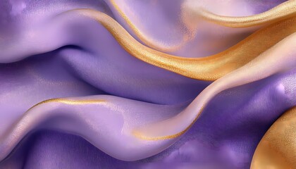Flowing fabric with shimmering gold accents,