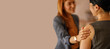 © Moon Safari - Businesswoman in office with hand on colleague shoulder offering support and encouragement during work