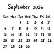 © AlinBarBar - calendar planner 2026 organizer handwriting illustrations