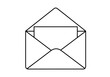 © Peluru - A minimalist linear icon showcasing an opened envelope with a letter inside