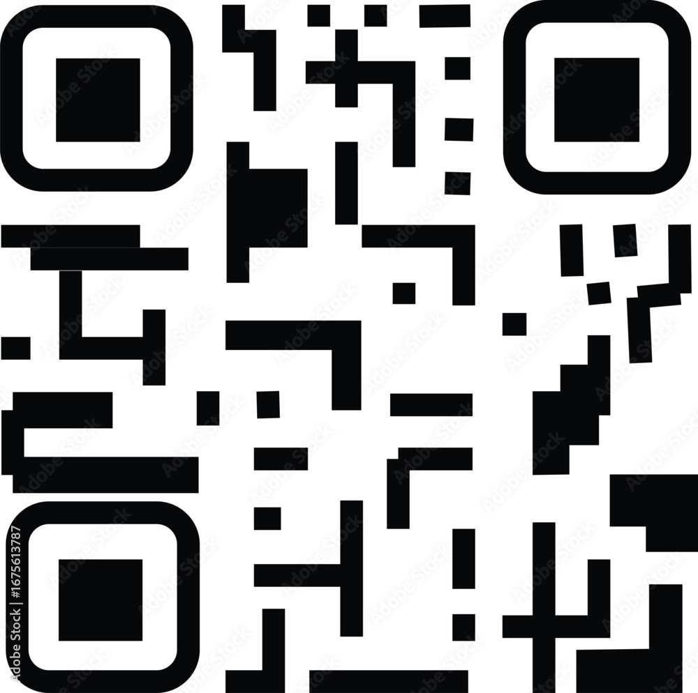 QR code icon transparent png. qr code square icon vector illustration ...