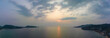 aerial panorama view beautiful sunset The beautiful sky reflects on the sea.scenery sunset at  Patong Beach, Phuket used to be one of the top tourist destinations in the world.
sky sunset background
