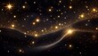 © Kerry - deep velvety black cosmic background scattered with glittering gold stars black background stars