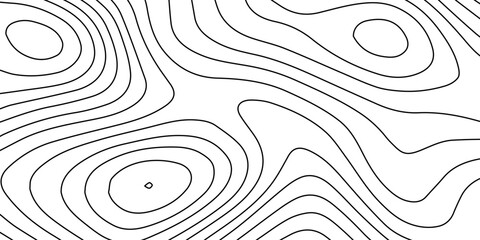 White luxury topographic lines map background with abstract contour curves, modern technology wave design, seamless geography grid vector illustration
