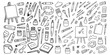 © Doli akhter - Hand-Drawn Artist Tools and Painting Supplies Vector Illustration