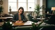 © gdmahbublab - Businesswoman working at her desk