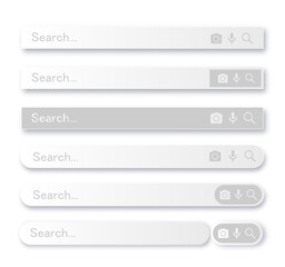Wall Mural - search bar for user interface, design and website. search address and navigation bar icon. collectio