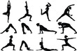 © TAHSIN - Yoga-poses-vector art illustrator. Yoga poses vector art illustrator editable and printable eps file