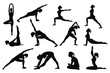 © TAHSIN - Yoga-poses-vector art illustrator. Yoga poses vector art illustrator editable and printable eps file
