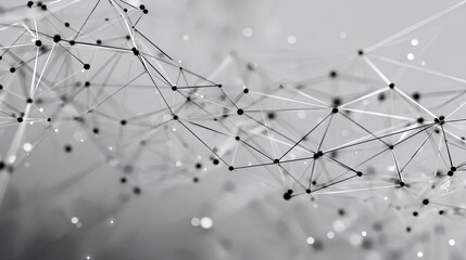 Canvas Print - abstract tech network connection dots. digital technology and big data analysis background. white ba