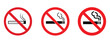 © Design lab 234 - Set no smoking sign symbol illustration