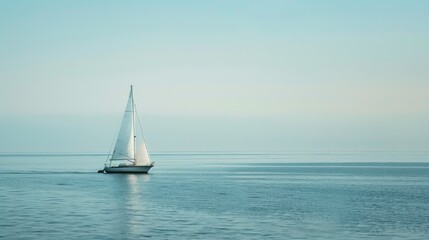  Mediterranean Adventure: Drone View of Sailboats Sailing on Blue Ocean Waves