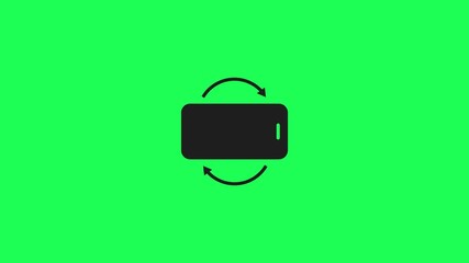 smart mobile phone screen rotate arrow icon. full rotation of iphone smartphone with a green screen.
Woman use digital tech cell phone open green screen. Woman using mobile phone vertical 