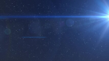 Wall Mural - animation of light trails and spots on black background