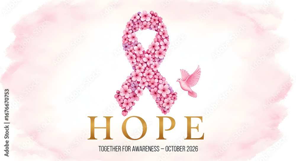 Foto de Stock Breast Cancer Awareness October 2026 | Hope, Unity ...