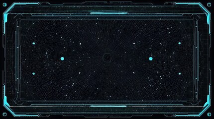 Universal technology line and frame video overlay template 4k animation