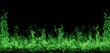 © Mr. M - Vivid green flames against a black background
